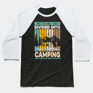 camping Baseball T-Shirt